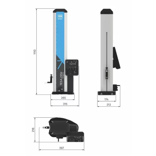 Tesa Technology Digitális magasságmérő műszer Tesa-HITE 700