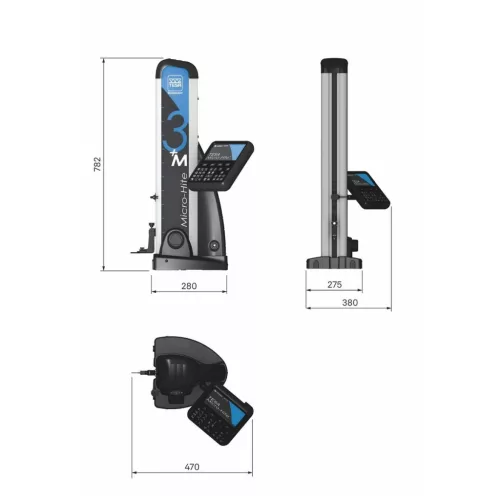 Tesa Technology Tesa MICRO-HITE + M digitális magasságmérő műszer motoros meghajtással kezelőpanellel M350