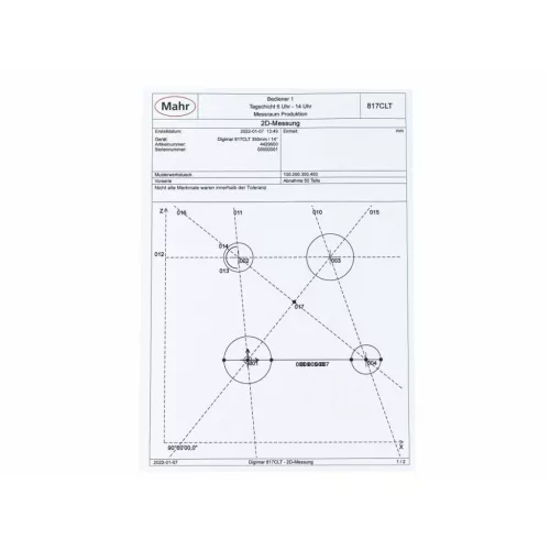 Mahr Digimar 817CLT digitális 2D magasságmérő műszer 1000