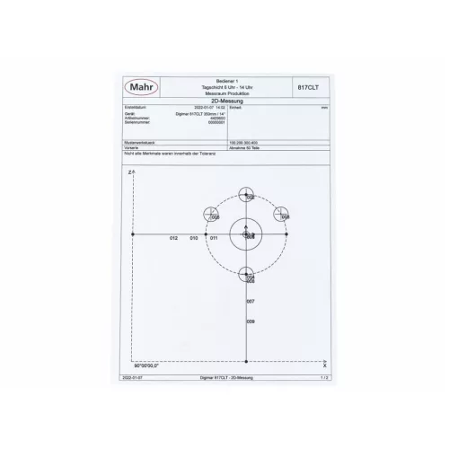 Mahr Digimar 817CLT digitális 2D magasságmérő műszer 350