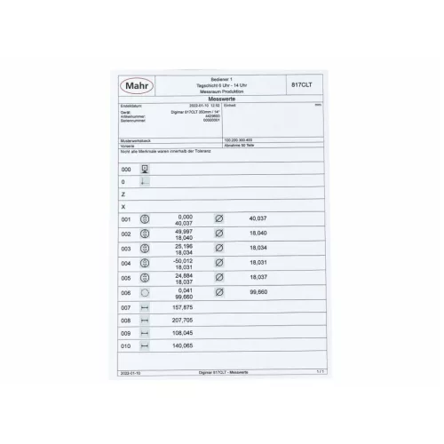 Mahr Digimar 817CLT digitális 2D magasságmérő műszer 600