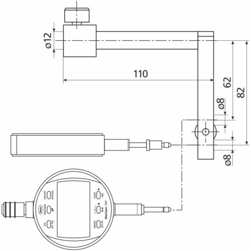 Mahr Tartó mérőtapintóhoz TI