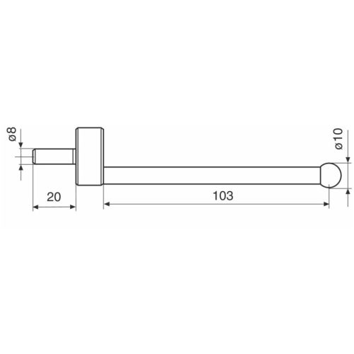 Mahr Gömb mérőtapintó K10/100