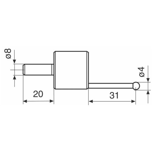 Mahr Gömb mérőtapintó K4/30