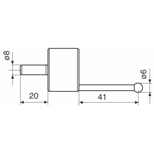 Mahr Gömb mérőtapintó K6/40