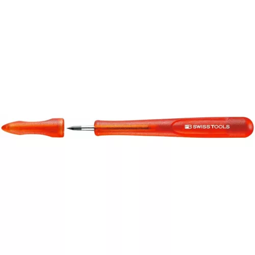 Egyenes keményfém rajztű csíptetővel és védősapkával  HM