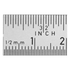   Holex Acélvonalzó, hajlékony, keskeny, rozsdamentes mattított, mm / col leolvasással 1000 mm