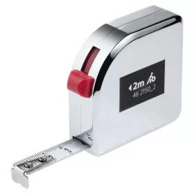 Bmi Fehér mérőszalag, fém házban 2 m