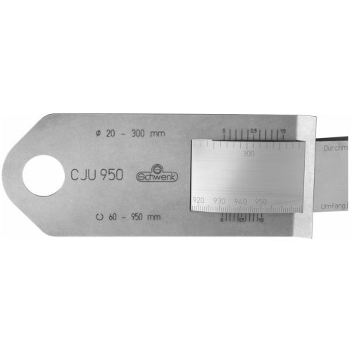 Schwenk Rozsdamentes acél mérőszalag kerület és ⌀ méréshez Szalagszélesség 35 mm 950 mm