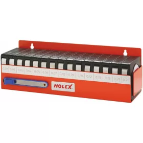   Hézagmérő szalag készlet Rozsdamentes, fali tartóban 0,01-0,25