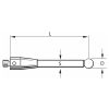 Renishaw Rubingömb tapintó Hossz 10/11 mm 2,5 mm