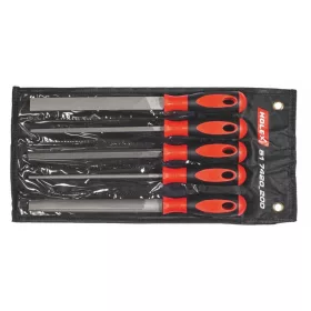   Holex Reszelőkészlet 2K nyéllel, 5 darabos, felgöngyölhető tokban 200 mm