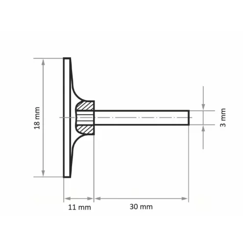 Lukas Gumi tépőzáras csiszolótányér 18 mm