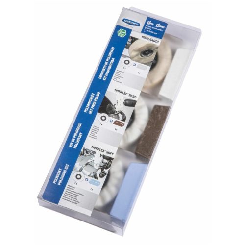 Polírozó készlet, 6 darabos, pasztákkal és M14 menettel Unipol® 100 mm