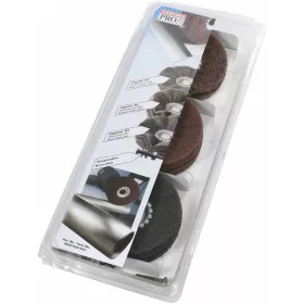   Szatináló csiszolóvlies készlet, 4 darabos, felfogó tüskével Unipol® 100 mm