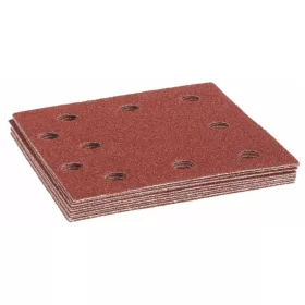 Csiszolópapír készlet, 10 darabos 10 lyukasztással 120