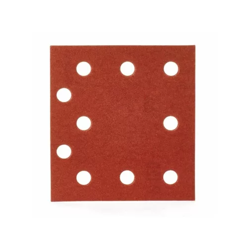 Csiszolópapír készlet, 10 darabos 10 lyukasztással 120