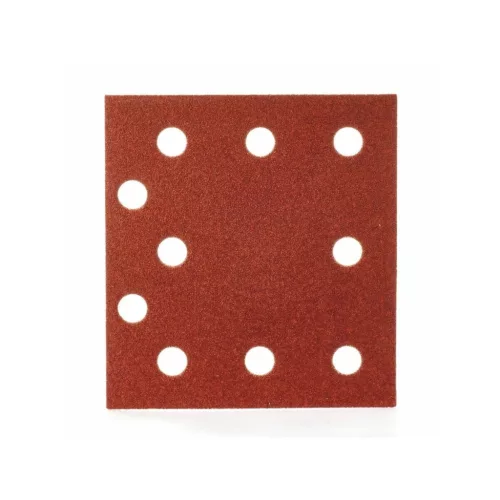 Csiszolópapír készlet, 10 darabos 10 lyukasztással 80