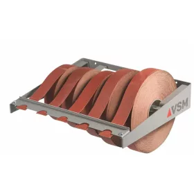   Csiszolóvászon tekercs. Fém kézi csiszolásához, de más anyagokhoz is jól alkalmazható. készlet (A), barna, tárral KK 114 F