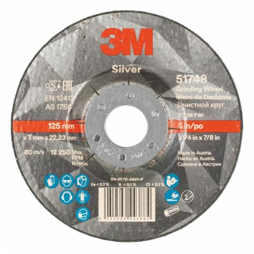 Nagyoló csiszolótárcsa Silver 125X7 mm