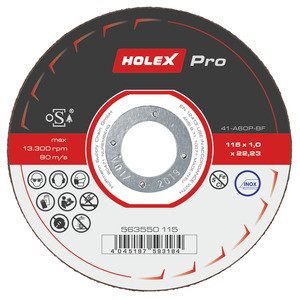 HOLEX Pro vágótárcsa EXTRA VÉKONY 115 mm