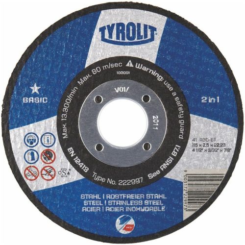 Vágótárcsa Basic* 2 in 1 230 mm