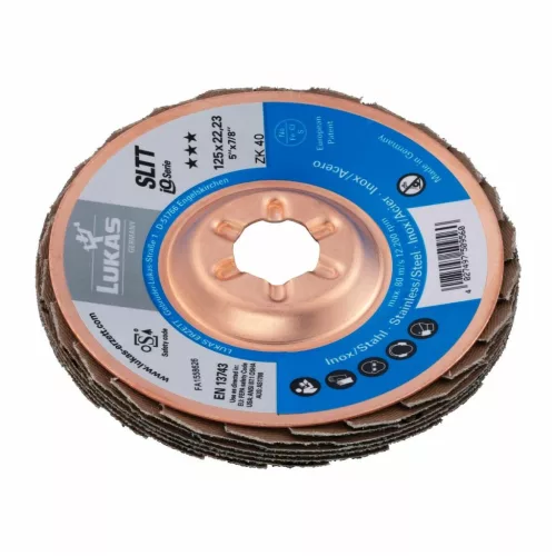 Lukas Legyezős csiszolótárcsa SLTT (ZA), sík-kúpos acélhoz 40