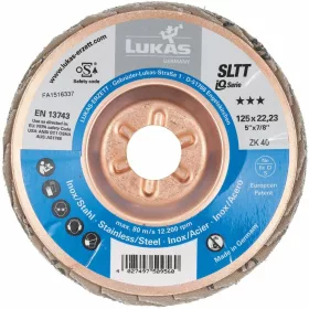   Lukas Legyezős csiszolótárcsa SLTT (ZA), sík-kúpos acélhoz 40