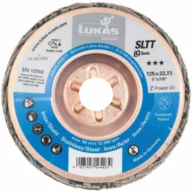   Lukas Legyezős csiszolótárcsa SLTT (ZA-Power), sík-kúpos Acélhoz és INOX-hoz 40