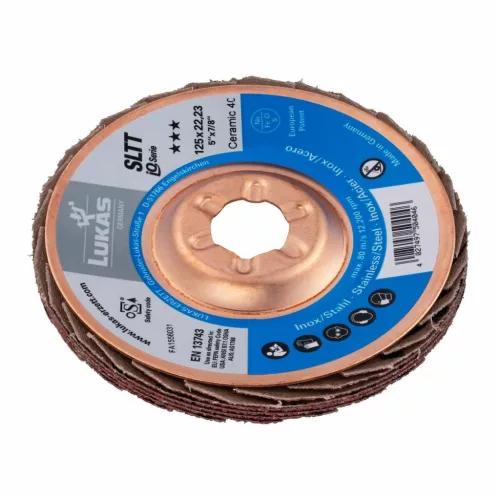 Lukas Legyezős csiszolótárcsa SLTT (CER), sík-kúpos INOX-hoz 60