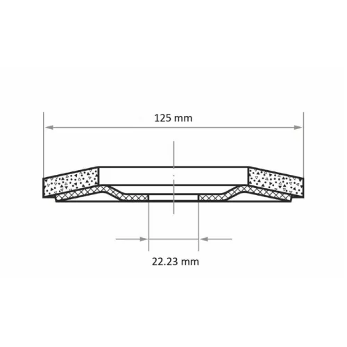Lukas Látómezős csiszolótárcsa SLTR Control, (ZA) Acélhoz és INOX-hoz 80
