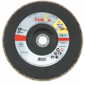   Legyezős csiszolótárcsa V2 Power, (CER), sík-kúpos INOX-hoz 40