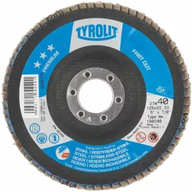   Tyrolit Legyezős csiszolótárcsa (speciális ZA) üvegszálas tányér kúpos 40