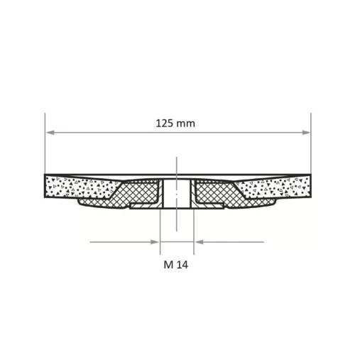 Lukas Legyezős csiszolótárcsa SLTFlex (ZA), M14 befogó 80
