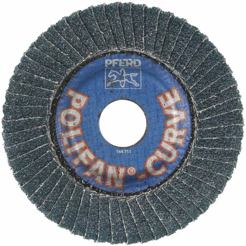 Pferd Legyezős csiszolótárcsa acélhoz, POLIFAN-CURVE (ZA) 115X14 mm