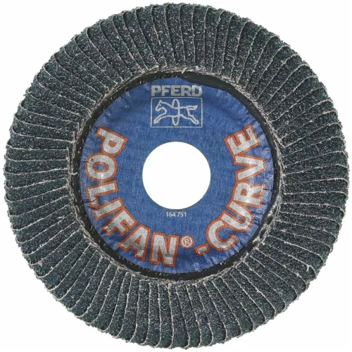 Pferd Legyezős csiszolótárcsa acélhoz, POLIFAN-CURVE (ZA) 115X16 mm