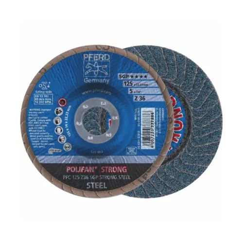 Pferd Legyezős csiszolótárcsa POLIFFAN-STRONG (ZA) acélhoz 40