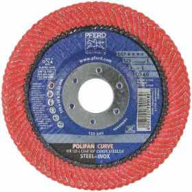   Pferd Legyezős csiszolótárcsa INOX-hoz, POLIFAN-CURVE (CER) 115X14 mm