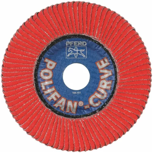 Pferd Legyezős csiszolótárcsa INOX-hoz, POLIFAN-CURVE (CER) 115X14 mm