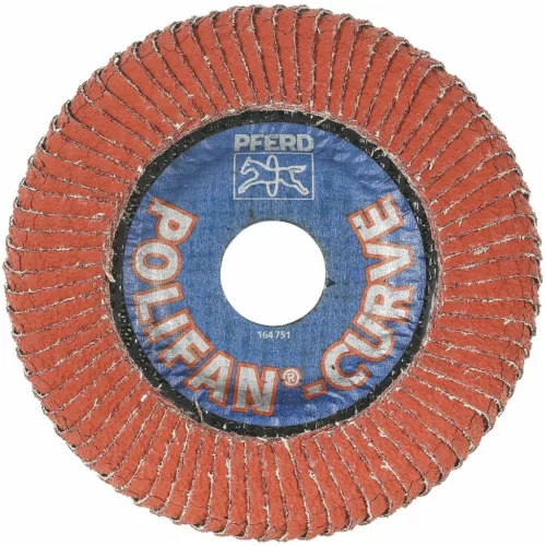 Pferd Legyezős csiszolótárcsa aluhoz, POLIFAN-CURVE (A) 115X16 mm