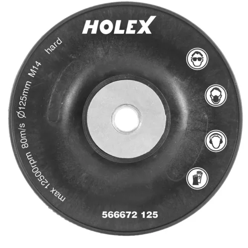 Holex Tartótányér kemény/bordázott 125 mm