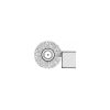 Holex Egysoros kefekorong INOX huzal, 0,30 mm 100X12 mm