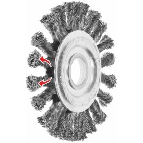   Lessmann Kefekorong Váltakozó sodrat, acélhuzal 0,50 mm 115X22 mm