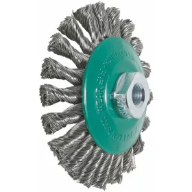   Lessmann Kúpos kefekorong, sodrattal INOX huzal, 0,50 mm 115XM14 mm