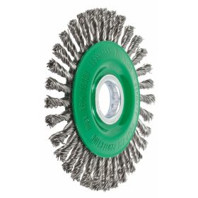   Lessmann Keskeny kefekorong egyenes, INOX huzal 0,50 mm 115X22 mm