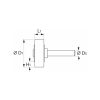 Lessmann Csapos kefekorong INOX huzal, 0,30 mm 70X10 mm