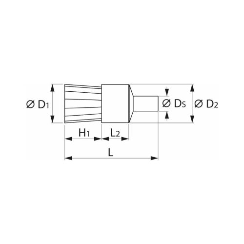 Holex Ecsetkefe Acélhuzal 0,30 mm 10X20