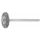 Lessmann Kisméretű kefekorong INOX huzal, 0,10 mm 19X2 mm