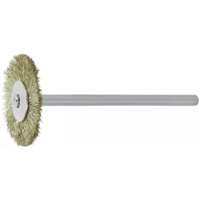   Lessmann Kisméretű kefekorong sárgaréz huzal 0,10 mm. 19X2 mm