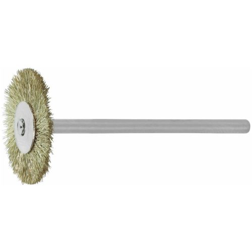 Lessmann Kisméretű kefekorong sárgaréz huzal 0,10 mm. 22X2 mm